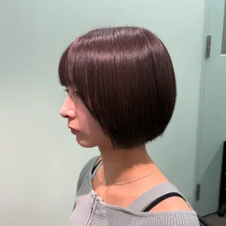 ショート ボブカット/韓国ボブ /タッセルボブ/大堰のヘアスタイル