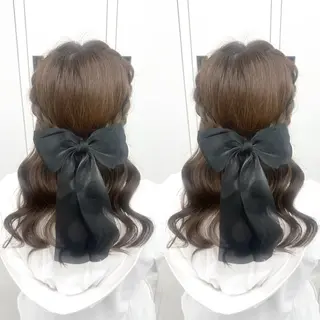 ヘアアレンジ ヘアアレンジエクステ 推し活 さな👶🏻のヘアスタイル