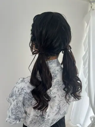 ロング ヘアアレンジ 大羅 海比のヘアスタイル