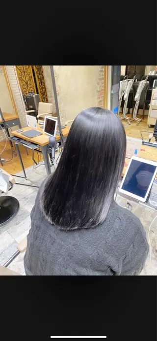 カラー 銀座/レイヤー 顔周りカット溝手優太のヘアスタイル
