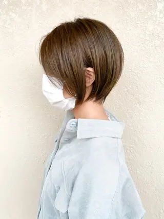 ショート カラー ボブ ショート 特化 迫田紘史のヘアスタイル
