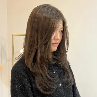 ロング カラー 艶カラー/透明感 /ヒグチアオイのヘアスタイル