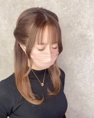 ロング カラー UNDER vr 【アンダーバー】のヘアスタイル