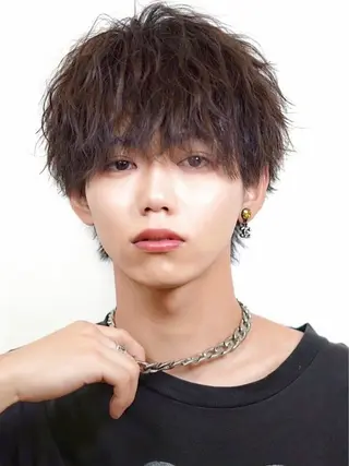 パーマ メンズ ヤリタ カケルのヘアスタイル