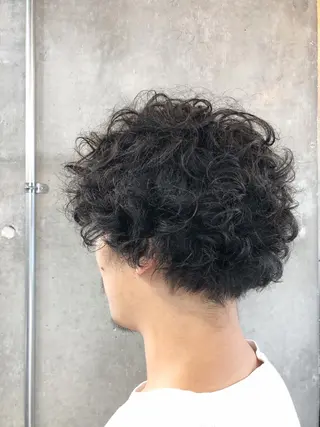 ショート パーマ メンズ HIROKI ”博多 /ボブのヘアスタイル