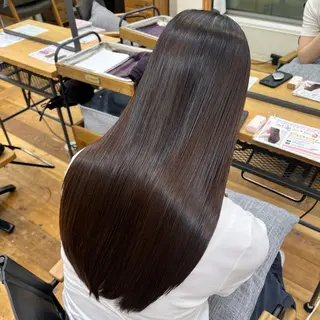ロング パーマ ハイトーン/デザイン カラー山下莉歩のヘアスタイル