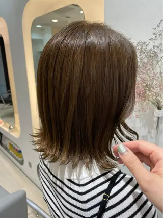 ミディアム カラー パーマ 京都河原町/艶髪/ 西田晴香のヘアスタイル