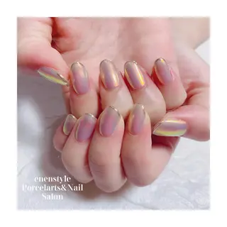ミディアム ネイル 🐾enen style 🐾のネイルデザイン