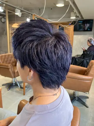 ショート カラー ヘアアレンジ 宇都宮美容室 ちなのヘアスタイル