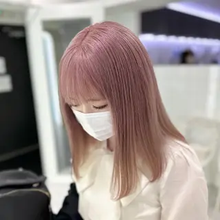 カラー ナチュラル可愛い◎ 推しカラー🤍池袋のヘアスタイル