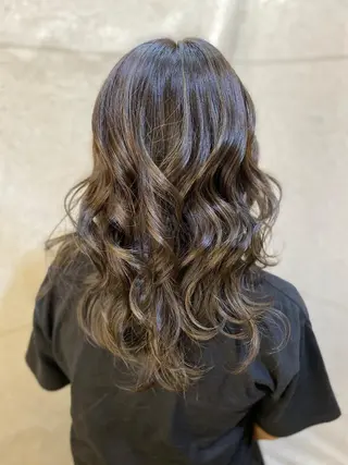 セミロング 長濱 俊のヘアスタイル