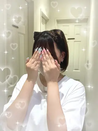 ヘアアレンジ 💖韓国カラー エクステmikotoのヘアスタイル