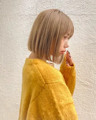 ショート 🐈三毛猫ローライト ・mixカラー🐈のヘアスタイル
