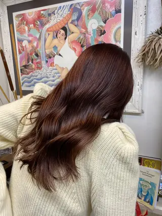 ロング カラー Moca 〰️のヘアスタイル