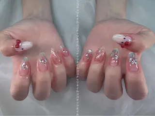 ネイル HOSHINO NAIL_長さだしのネイルデザイン