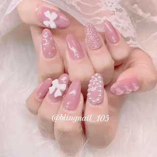 ネイル 24時まで❤︎韓国、 ワンホンネイルのネイルデザイン