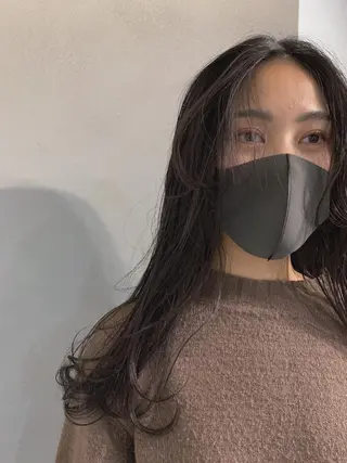 ロング カラー パーマ ボブパーマコテ巻き風 パーマNo1深江秀平のヘアスタイル