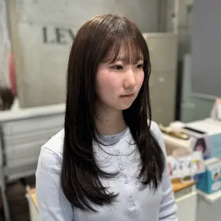 ロング カラー 田島拓海 ボブカットのヘアスタイル