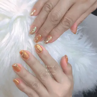 セミロング ネイル Blowe ニュアンスのネイルデザイン