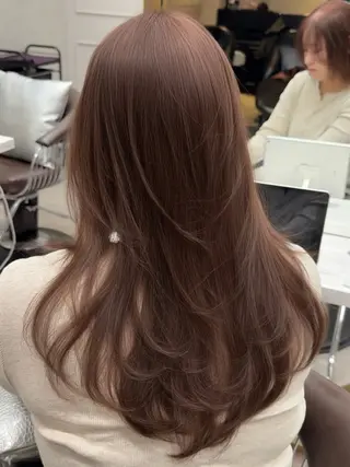 セミロング カラー レイヤーダブルカラー KYONのヘアスタイル