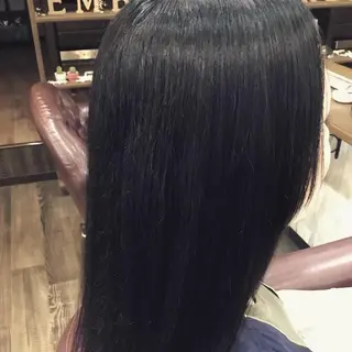 セミロング カラー パーマ 金崎 新吾のヘアスタイル