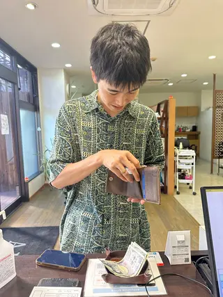 メンズ ブリーチカラー🫧 森　凪沙のヘアスタイル