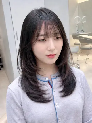 セミロング 久米 春輝のヘアスタイル