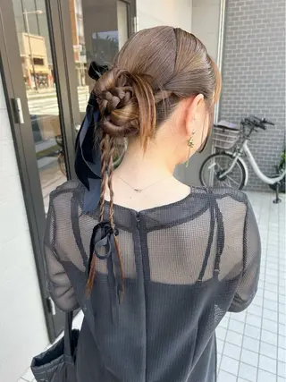 ヘアアレンジ ご予約はインスタ のみ🌿@n7g10のヘアスタイル