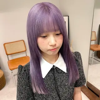 ロング カラー ハイトーン×レイヤー /遠藤将太のヘアスタイル