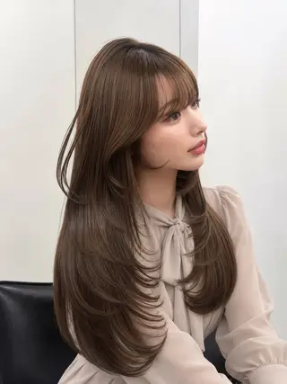 ロング カラー 🦋韓国風レイヤー/ 艶髪矯正🦋凛太郎のヘアスタイル