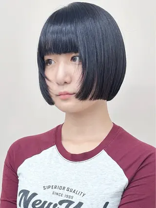 ショート ボブ/ゆるふわ ボブパーマ/とういのヘアスタイル