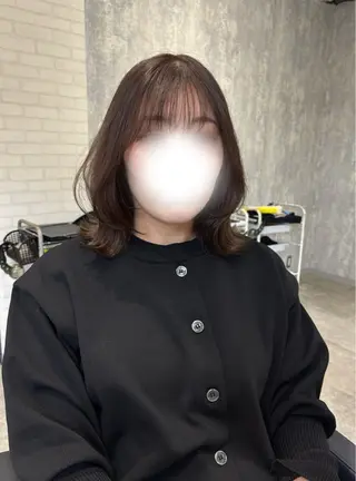 ミディアム カラー ヘアアレンジ kei🤎ベージュ /透明感カラー/博多のヘアスタイル