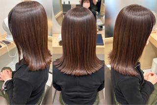 セミロング 久木原 ゆりのヘアスタイル