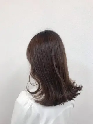 セミロング もりたみかこ 美容師お休み中のヘアスタイル