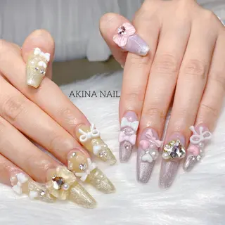 ロング Akina Nail 亀戸のネイルデザイン