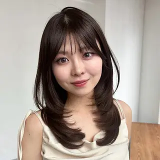セミロング 池袋レイヤーカット 特化✂️YUUKIのヘアスタイル