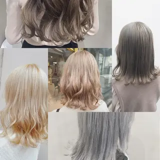 ミディアム カラー ヘアアレンジ TOKI /透明感/原宿のヘアスタイル