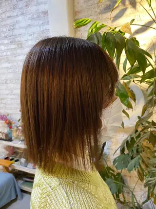 ミディアム パーマ 長濱 俊のヘアスタイル