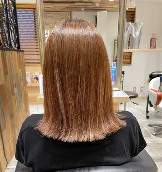 セミロング カラー 🫧髪質改善/韓国 ヘアryusei🫧のヘアスタイル