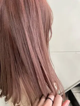 ロング カラー ハイトーン/小顔 カット/Ayumuのヘアスタイル