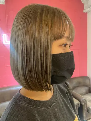ミディアム カラー stylist🎨 aye牧野莉香のヘアスタイル