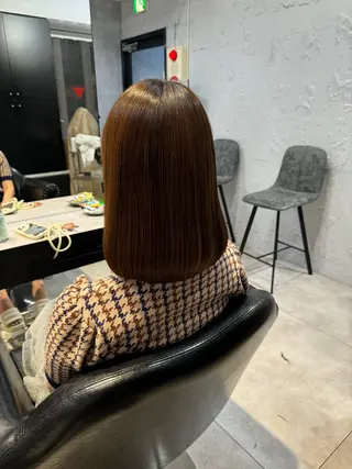 ミディアム sayaka 池袋店/カットモデルのヘアスタイル