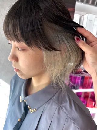 ロング カラー ヘアアレンジ iona/ハイトーン /ネイルのネイルデザイン