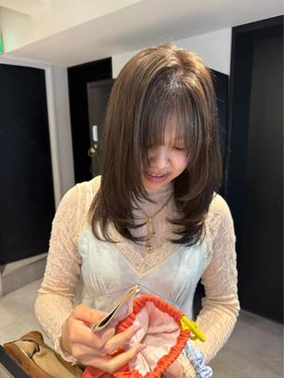 ミディアム カラー 似合わせ特化🦕 レイヤー/見正 恵弥のヘアスタイル