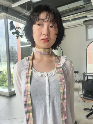 ショート パーマ 無料カットモデル募集 /ueno aiのヘアスタイル