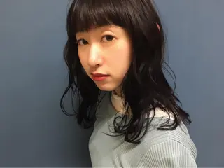 セミロング カラー 山中 直輝のヘアスタイル