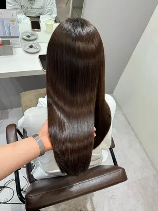セミロング 髪質改善/縮毛矯正 /青山 早希🐾のヘアスタイル