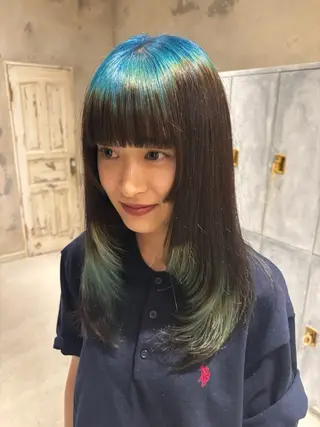 ロング カラー ボブ・カラー 琴音のヘアスタイル