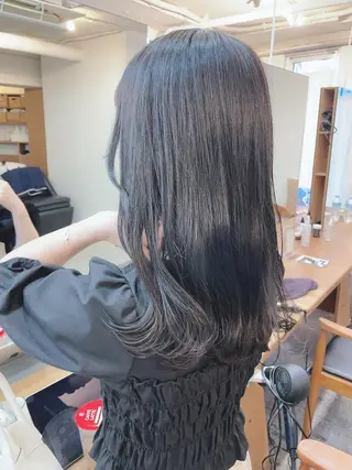セミロング カラー 【表参道】Ruri デジタルパーマのヘアスタイル