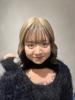 ミディアム HINA/栄/ボブ/ ボブパーマ/インナーのヘアスタイル